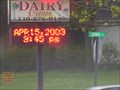 Image for Dairy Oasis Time and Temperature Sign, Kinsman, OH