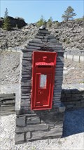 Image for Llechwedd Slate Caverns Entrance Post Box – Blaenau Ffestiniog, North Wales, UK