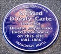 Image for Richard D'Oyly Carte - Guildford Street, London, UK