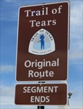Image for Trail Of Tears - Original Route - Chattanooga, Tennessee, USA.