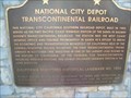 Image for NATIONAL CITY DEPOT TRANSCONTINENTAL RAILROAD 