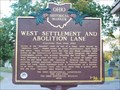 Image for West Settlement and Abolition Lane - Marker 3-24