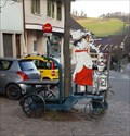 Image for Old Wagon in Front of a Restaurant - Läufelfingen, BL, Switzerland