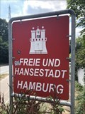 Image for Hamburg-Wappen an der Landesgrenze Bergstedt - Hamburg, Germany