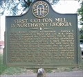 Image for First Cotton Mill in NW Georgia