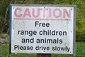 Image for Caution Sign - 'Free Range Children'  - Lower Hatton, Staffordshire.