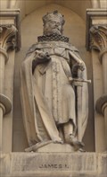 Image for Monarchs - King James I On Side Of City Hall - Bradford, UK