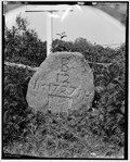 Image for 12 Mile Stone, Braintree MA  (From Boston)   1727