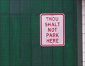 Image for 11th Commandment? Thou Shalt Not Park Here - Keweenaw County MI