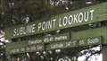 Image for Sublime Point Lookout Elevation Sign, NSW Australia