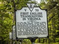 Image for FIRST -  English Thanksgiving In Virginia