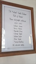 Image for Roll of Honour - St Michael - South Elmham St Michael, Suffolk