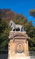 Image for Lions flanking entrance Royal Palace, Brussels, BE