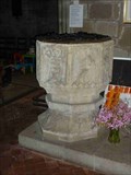 Image for Stone Font, St Michael & All Angels, Stoke Prior, Worcestershire, England