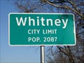 Image for Whitney, TX - Population 2087