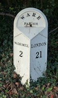 Image for Mile Stone - A1170, Wadesmill Rd, Ware, Hertfordshire, UK.