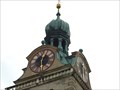 Image for Clocks at the Bell Tower of the Basilica of St. Emmeram, Regensburg - Bavaria / Germany