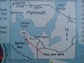 Image for You Are Here Map on Coast Path At Batten Bay