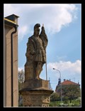 Image for St. Florian statue in front of a Firehouse - Letovice, Czech Republic