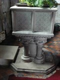 Image for Stone Font, St Leonard's Church, Ribbesford, Worcestershire, England