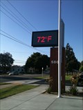Image for Valencia High School Time & Temperature Sign - Placentia, CA