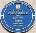 Image for Dusty Springfield - Aubrey Walk, London, UK