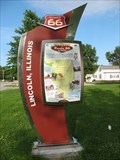 Image for Lincoln, IL Route 66 marker
