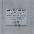 Image for First Baptist Church - Framingham MA