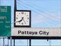 Image for Welcome to Pattaya Clock—Pattaya City, Thailand.