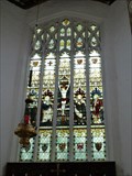 Image for Stained Glass, St John the Baptist, St Mary & St Lawrence Church, Thaxted, Essex, UK