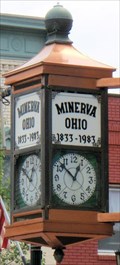Image for Minerva Bank & Trust Clock  -  Minerva, OH