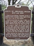 Image for Route of Abraham Lincoln 1832 and 1859