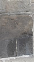 Image for Cut-mark on the old Market Hall building, Buxton Road, Ashbourne, Derbyshire.