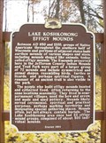 Image for Lake Koshkonong Effigy Mounds Historical Marker