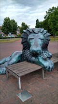 Image for leeuw bij het station - Duiven, NL