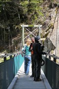 Image for Blue Pools Swinging Bridge - Mount Aspiring National Park, South Island, New Zealand