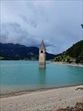Image for Turm der ehemaligen Pfarrkirche von Alt-Graun, Graun, Südtirol, Italien