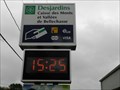 Image for Time and temperature signs - Desjardins Caisse des Monts et Vallées de Bellechasse