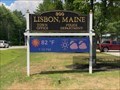 Image for Town Office and Police Department Time and Temperature Sign - Lisbon, Maine