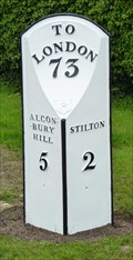 Image for Milestone  - Old Great North Road, Connington, Cambridgeshire, UK.