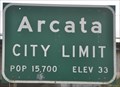 Image for Arcata, California ~ Elevation 33 Feet