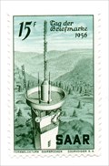 Image for Schwarzenbergturm - International Stamp Day 1956 - Saarbrücken, Germany