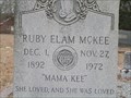 Image for Ruby Elam McKee - Mathews Mill Cemetery - Greenwood, SC