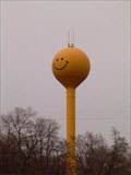 Image for 'Smiley Face' water tower in Eagle, Wisconsin 