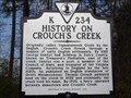 Image for History on Crouch's Creek