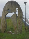 Image for Pilgrim silhouette stone, Tui - Spain