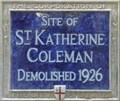 Image for St Katherine Coleman - St Katherine's Row, London, UK