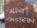 Image for Albert Einstein Memorial & Einstein Crater on Moon - Ulm, Germany, BW