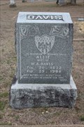 Image for Allie Davis - Oak Grove Cemetery - Walnut Springs, TX