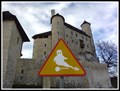 Image for Unusual Sign "Beware of ghosts" - Bobolice, Poland